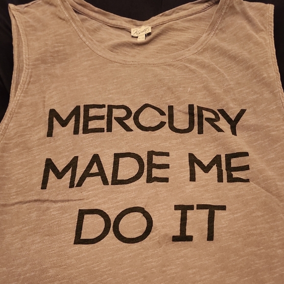 Kismet Gray Muscle Tee with Bold Text - Picture 3 of 3